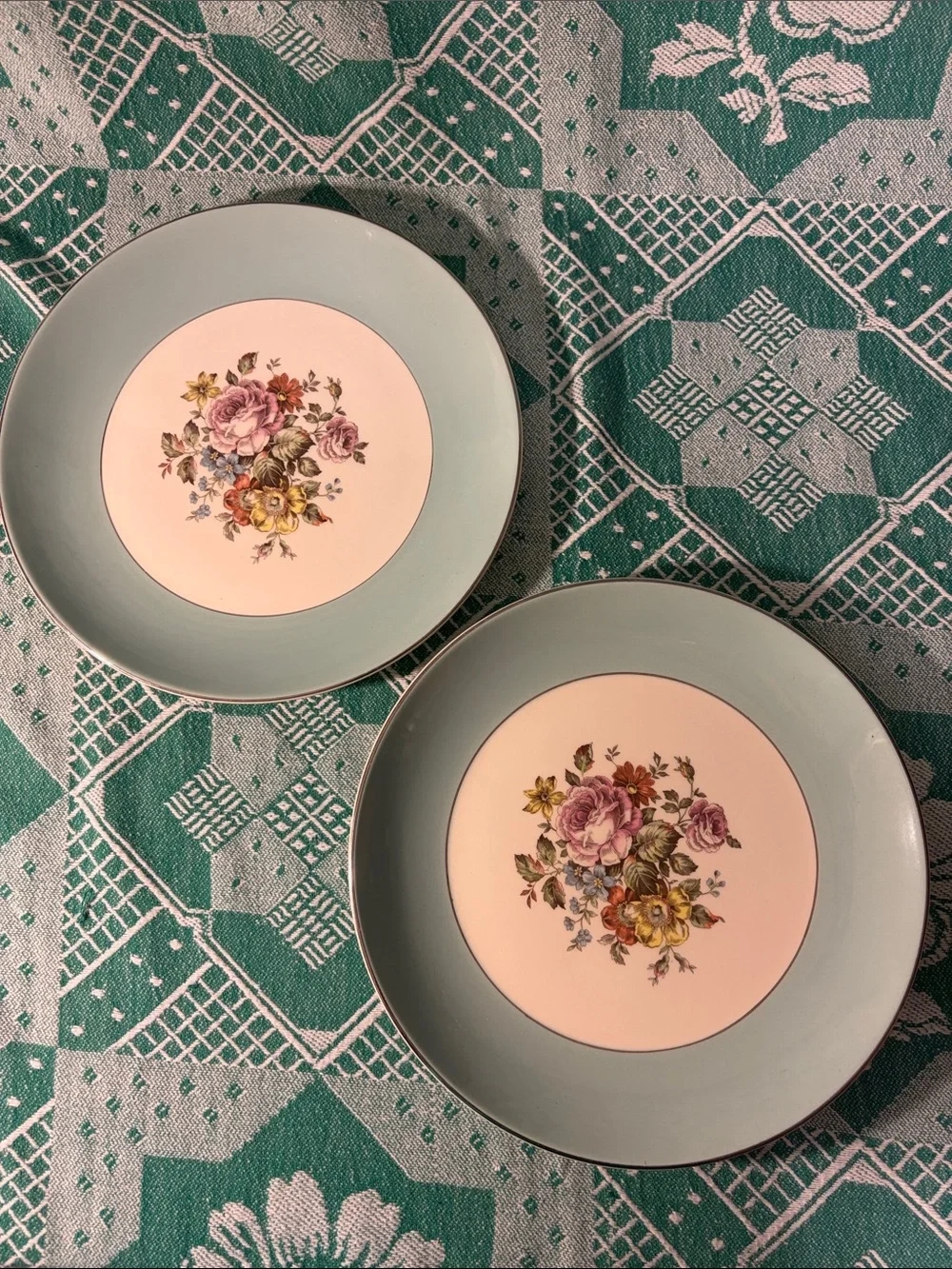 Cunningham & Pickett Danube Dinner Plates - Set of 2